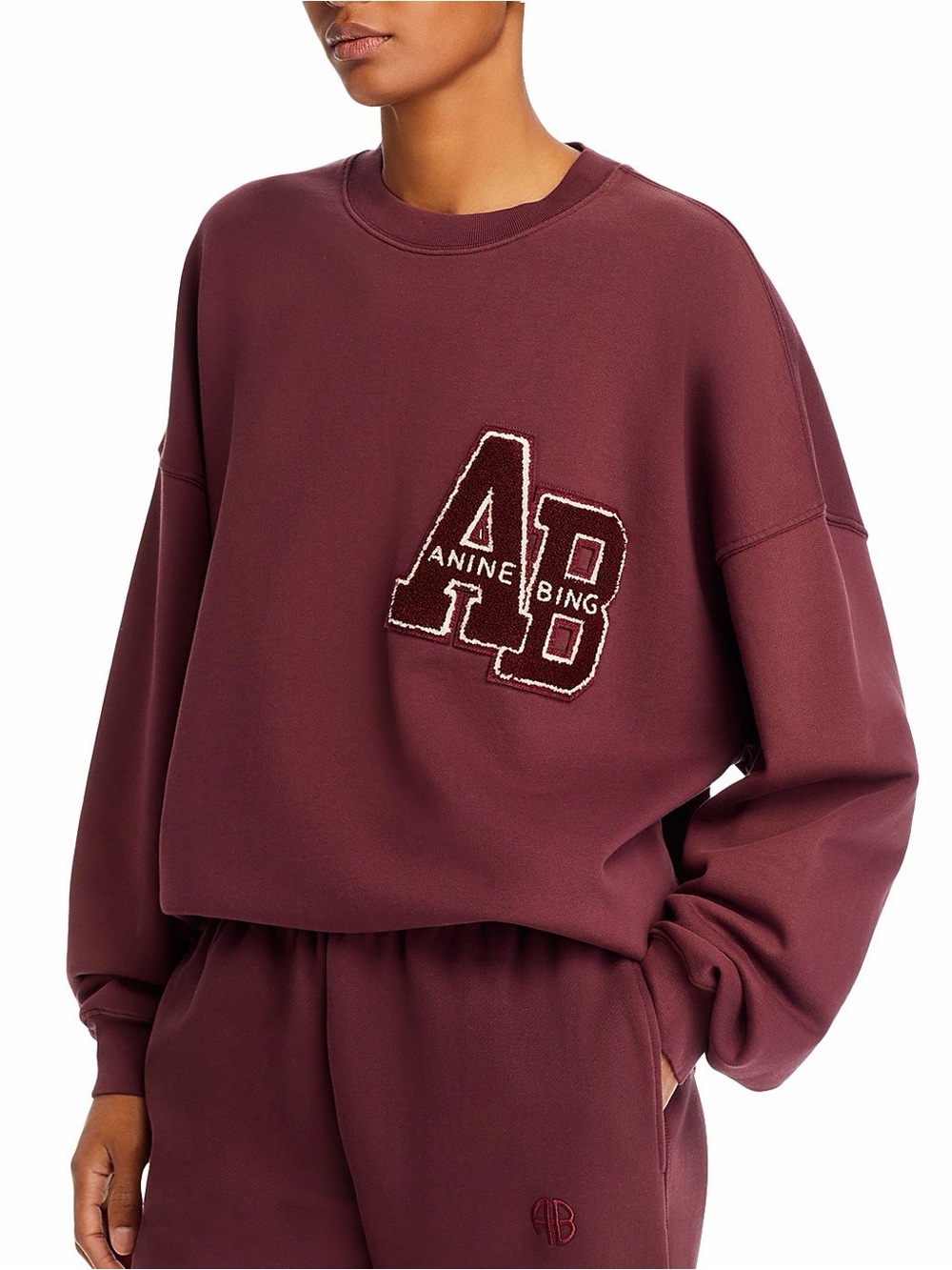 Anine Bing Miles Letterman oversized Sweatshirt